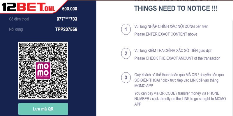 Nạp Tiền 12BET - Phương Thức Giao Dịch Nhanh Chóng Nạp Tiền 12BET - Phương Thức Giao Dịch Nhanh Chóng