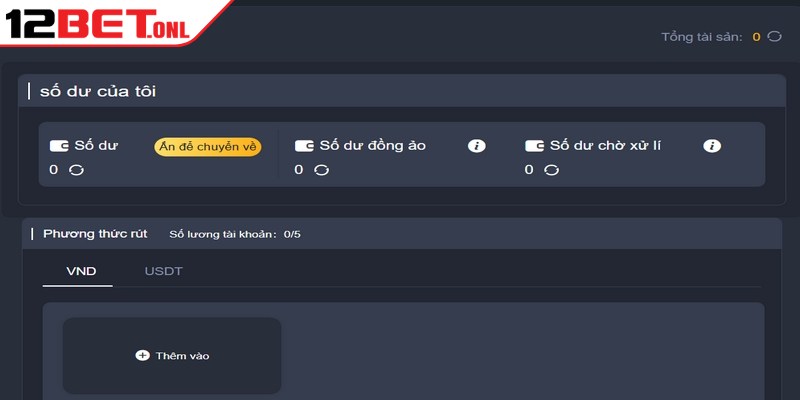 Rút Tiền 12BET - Hướng Dẫn Giao Dịch Công Khai, Minh Bạch Rút Tiền 12BET - Hướng Dẫn Giao Dịch Công Khai, Minh Bạch